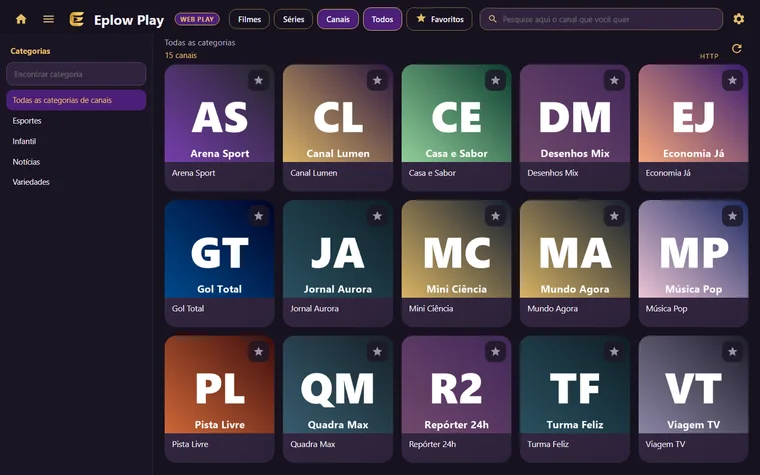 Web Play · TV ao vivo