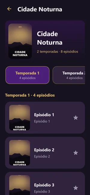 Web Play no celular · Série